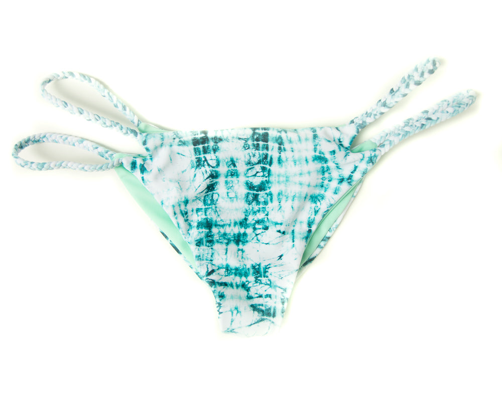 Tides Tie Dye + Mint Jewel Reversible Cheeky Bikini Bottom