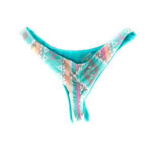 Tulum + Pacific Itsy Super Cheek Reversible Brazilian Thong Bikini Bottom