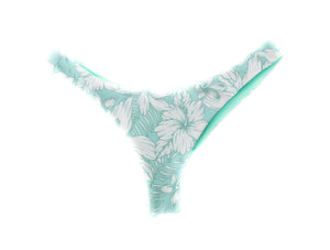 Breezy + Mint Itsy Super Cheek Reversible Brazilian Thong Bikini Bottom
