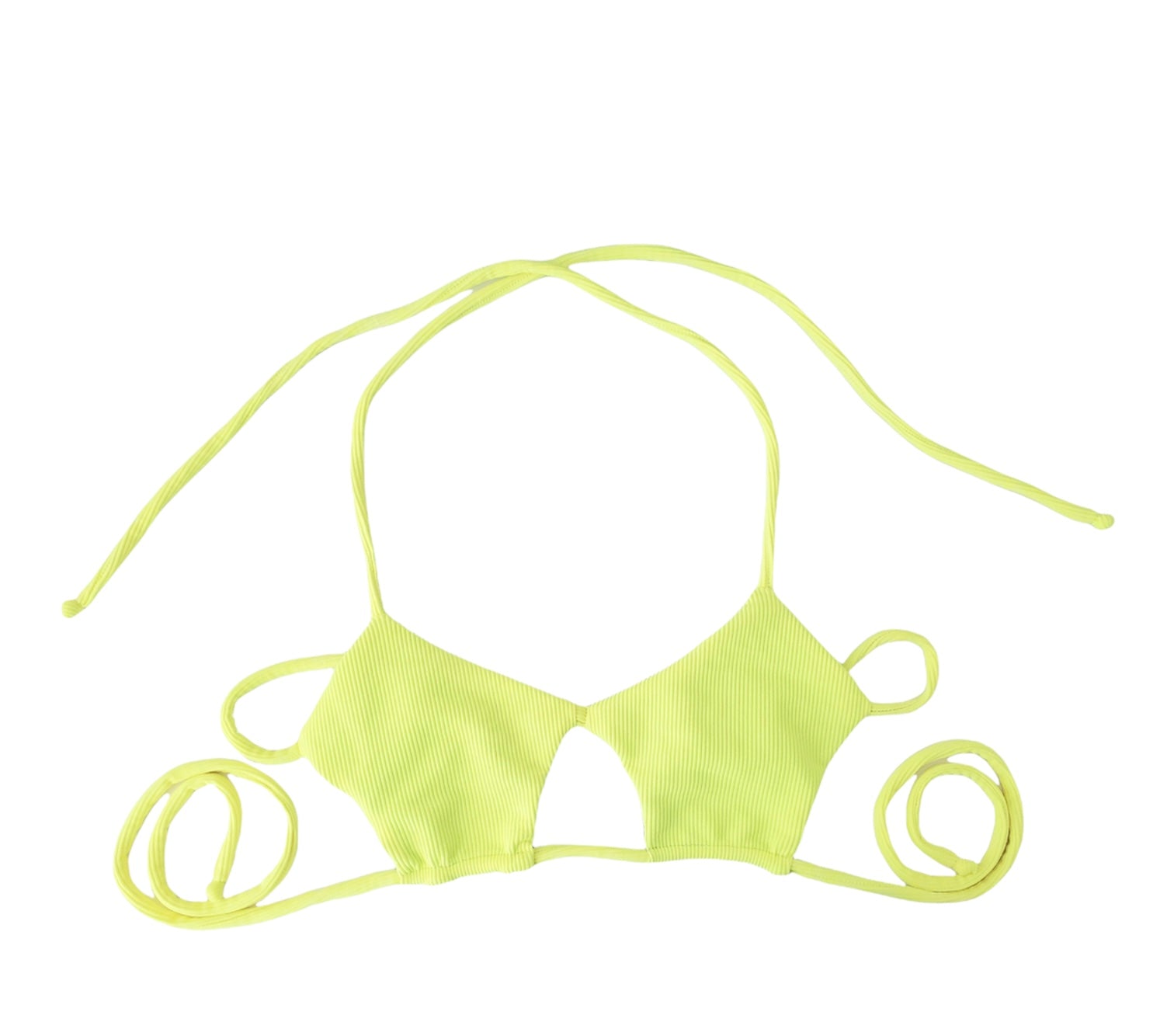 Neon Lemon + Jungle Cheetah Starlette Bikini Top