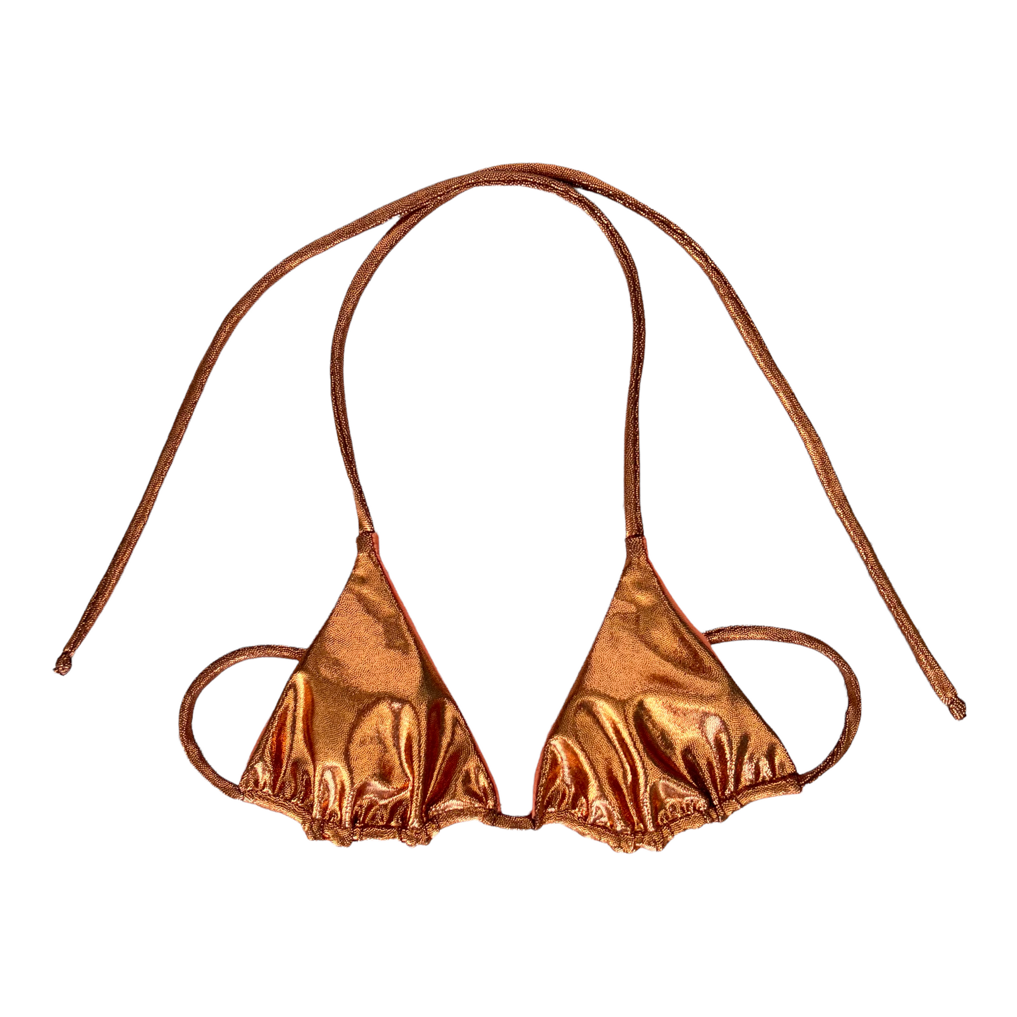 copper triangle bikini top