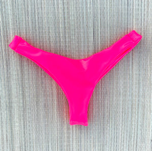 Electric Pink Itsy Super Cheeky Brazilian Thong Bikini Bottom
