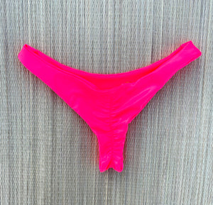Electric Pink Itsy Super Cheeky Brazilian Thong Bikini Bottom