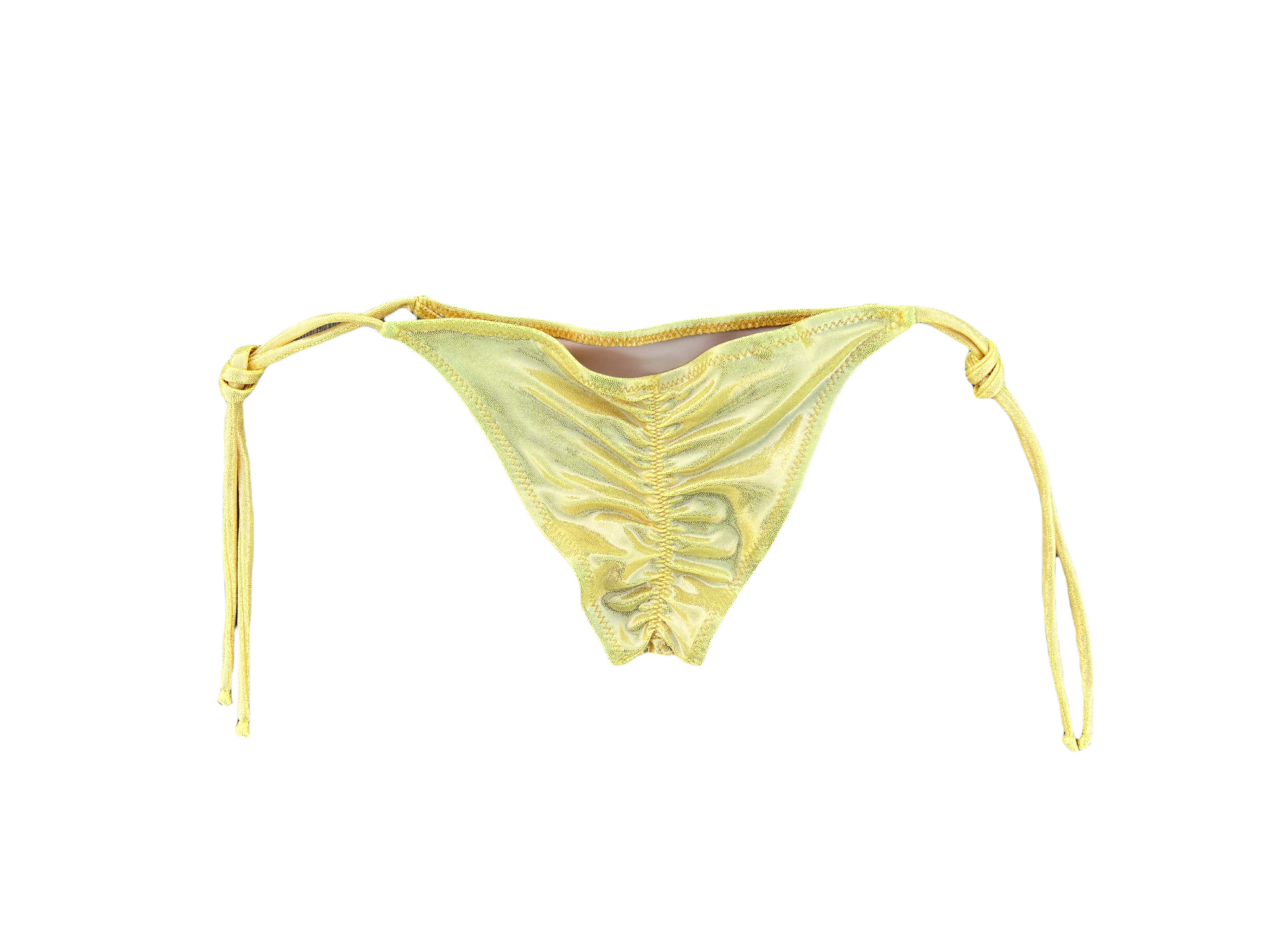 Sunshine Gold Goddess String Bikini Bottom